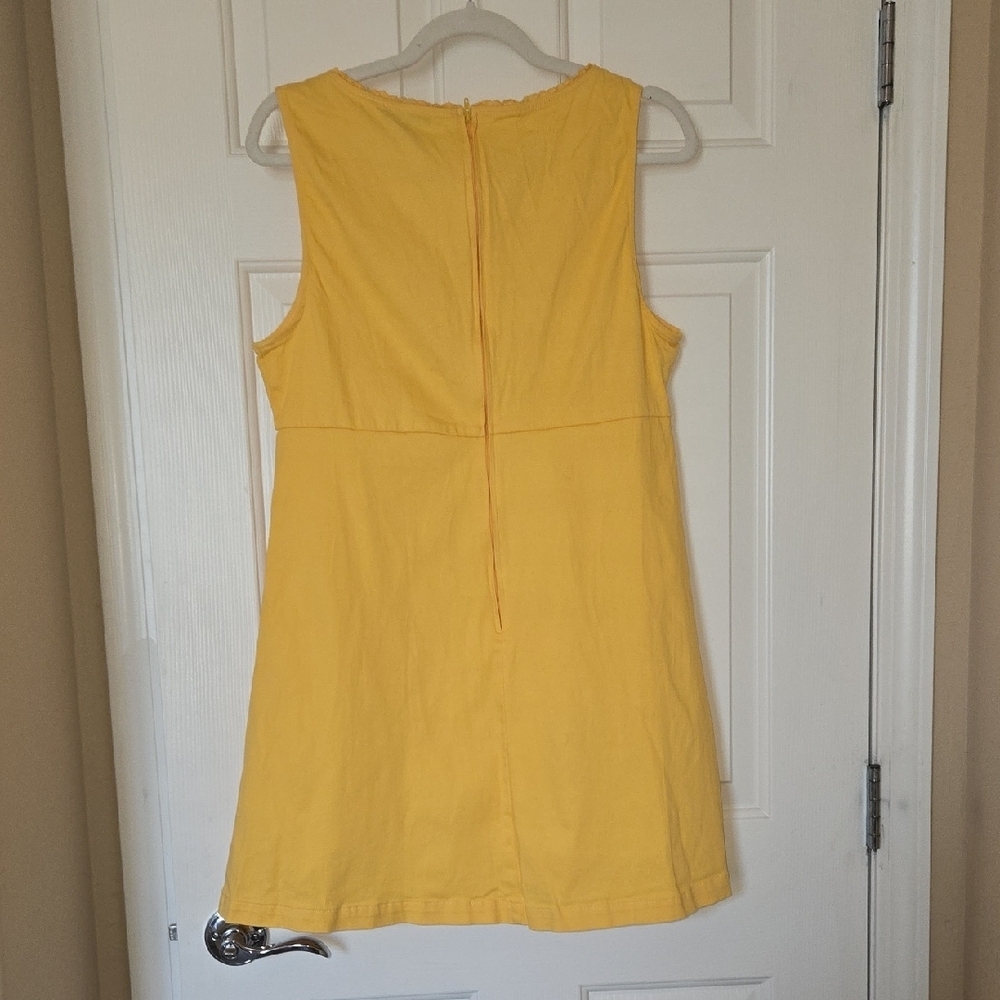 Smak Parlour UNIQUE VINTAGE KAWAII Yellow DRESS CUTE BOLD ARTSY BOLD RETRO LARGE - Picture 10 of 13